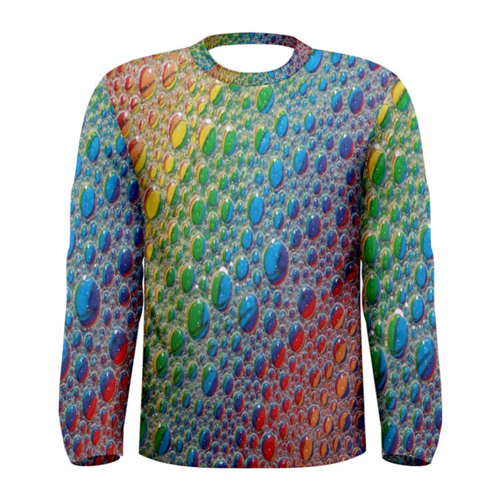 Bubbles Rainbow Colourful Colors Men s Long Sleeve Tee