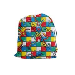 Snakes And Ladders Drawstring Pouches (large)  by Amaryn4rt