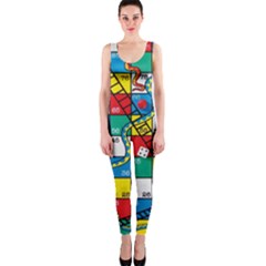 Snakes And Ladders Onepiece Catsuit by Amaryn4rt