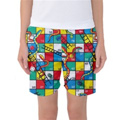 Snakes And Ladders Women s Basketball Shorts by Amaryn4rt