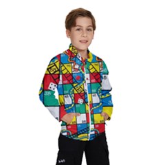 Snakes And Ladders Wind Breaker (kids) by Amaryn4rt