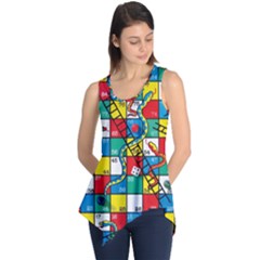 Snakes And Ladders Sleeveless Tunic by Amaryn4rt