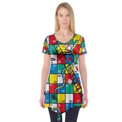 Snakes And Ladders Short Sleeve Tunic 