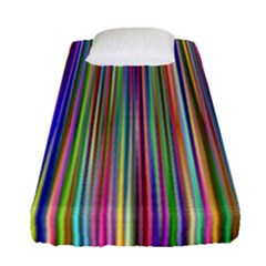 Striped Stripes Abstract Geometric Fitted Sheet (single Size)