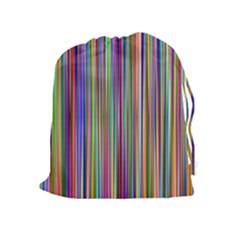 Striped Stripes Abstract Geometric Drawstring Pouches (extra Large)