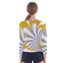 Fractal Gold Palm Tree  Women s Long Sleeve Tee View2