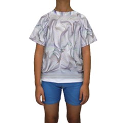 Abstract Background Chromatic Kids  Short Sleeve Swimwear