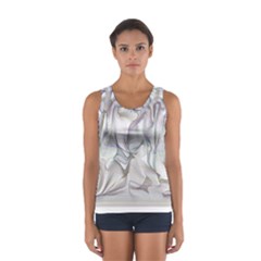 Abstract Background Chromatic Women s Sport Tank Top 