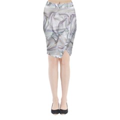 Abstract Background Chromatic Midi Wrap Pencil Skirt