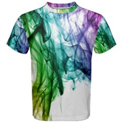 Colour Smoke Rainbow Color Design Men s Cotton Tee by Amaryn4rt