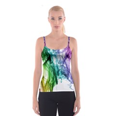 Colour Smoke Rainbow Color Design Spaghetti Strap Top