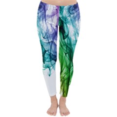 Colour Smoke Rainbow Color Design Classic Winter Leggings