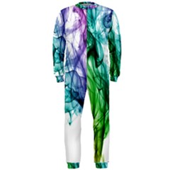 Colour Smoke Rainbow Color Design Onepiece Jumpsuit (men) 