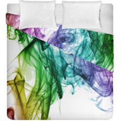 Colour Smoke Rainbow Color Design Duvet Cover Double Side (king Size)