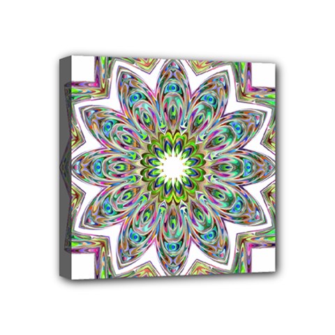 Decorative Ornamental Design Mini Canvas 4  X 4 