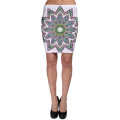 Decorative Ornamental Design Bodycon Skirt