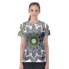 Decorative Ornamental Design Women s Sport Mesh Tee