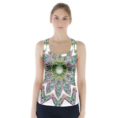 Decorative Ornamental Design Racer Back Sports Top