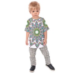 Decorative Ornamental Design Kids  Raglan Tee