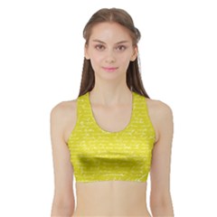 Handwriting  Sports Bra With Border