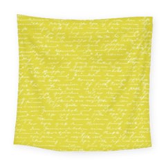 Handwriting  Square Tapestry (large) by Valentinaart