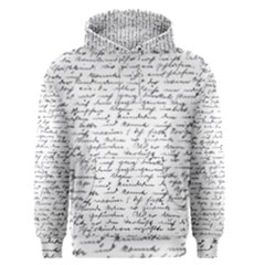 Handwriting  Men s Pullover Hoodie by Valentinaart