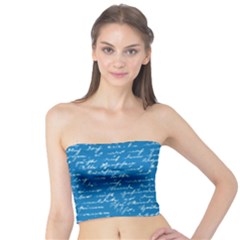 Handwriting Tube Top by Valentinaart