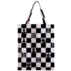 Chess Zipper Classic Tote Bag