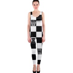 Chess Onepiece Catsuit by Valentinaart