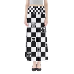 Chess Maxi Skirts by Valentinaart