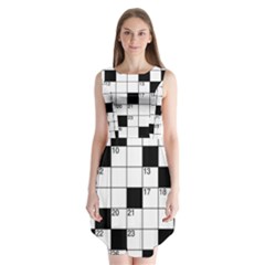 Crosswords  Sleeveless Chiffon Dress   by Valentinaart