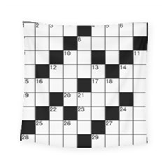 Crosswords  Square Tapestry (small) by Valentinaart