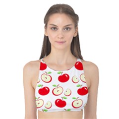 Apple Pattern Tank Bikini Top