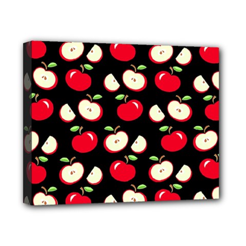 Apple Pattern Canvas 10  X 8  by Valentinaart