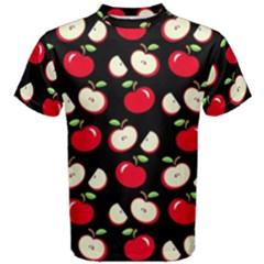 Apple Pattern Men s Cotton Tee by Valentinaart