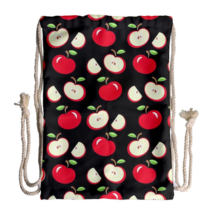 Apple pattern Drawstring Bag (Large)