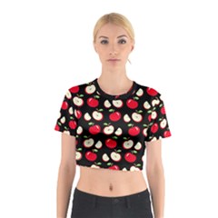 Apple Pattern Cotton Crop Top