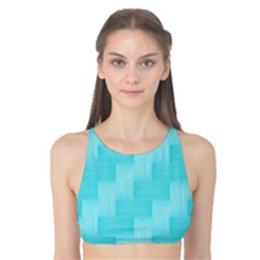 Pattern Tank Bikini Top