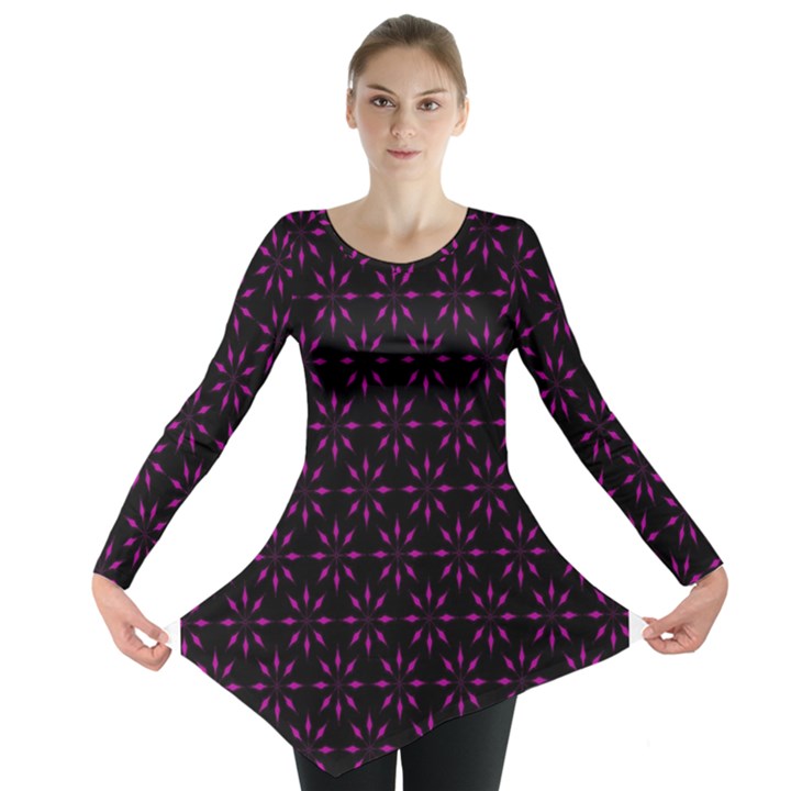 Pattern Long Sleeve Tunic 