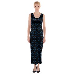 Pattern Fitted Maxi Dress