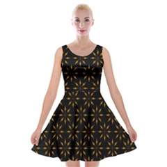 Pattern Velvet Skater Dress