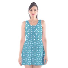 Pattern Scoop Neck Skater Dress