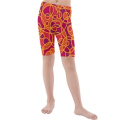 Pattern Kids  Mid Length Swim Shorts