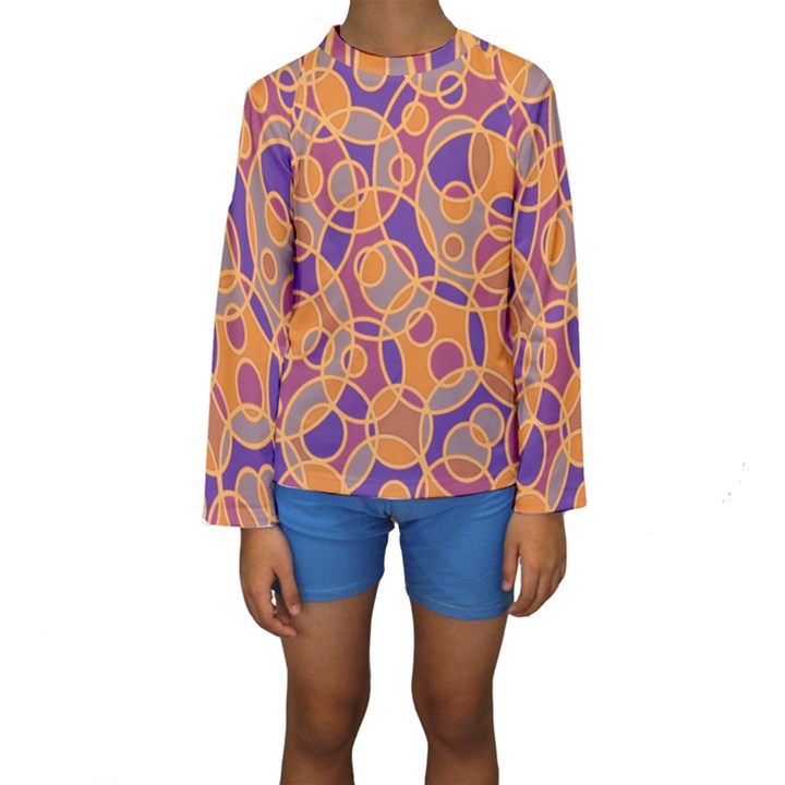 Pattern Kids  Long Sleeve Swimwear