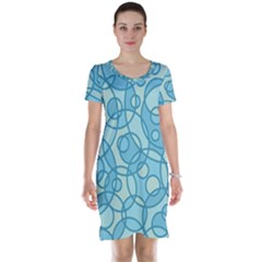 Pattern Short Sleeve Nightdress