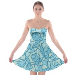 Pattern Strapless Bra Top Dress by Valentinaart