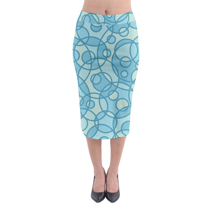 Pattern Midi Pencil Skirt