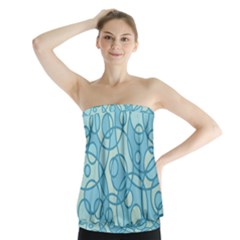 Pattern Strapless Top