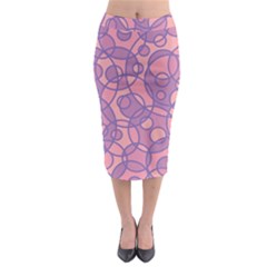 Pattern Midi Pencil Skirt