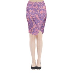 Pattern Midi Wrap Pencil Skirt